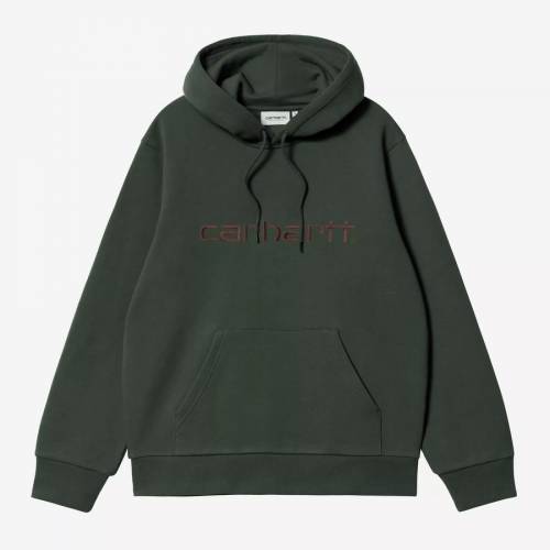 Carhartt WIP Hooded Carhartt Sweatshirt - Dark Scarab / Palisander