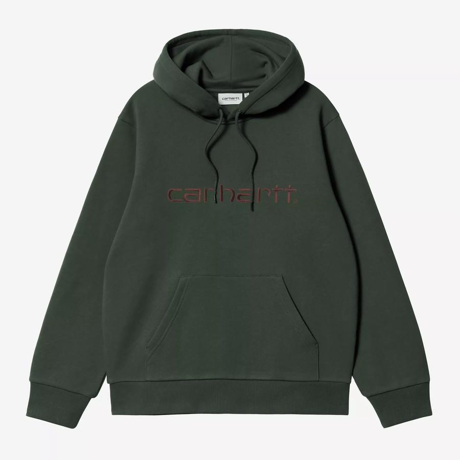 Carhartt WIP Hooded Carhartt Sweatshirt - Dark Sca...