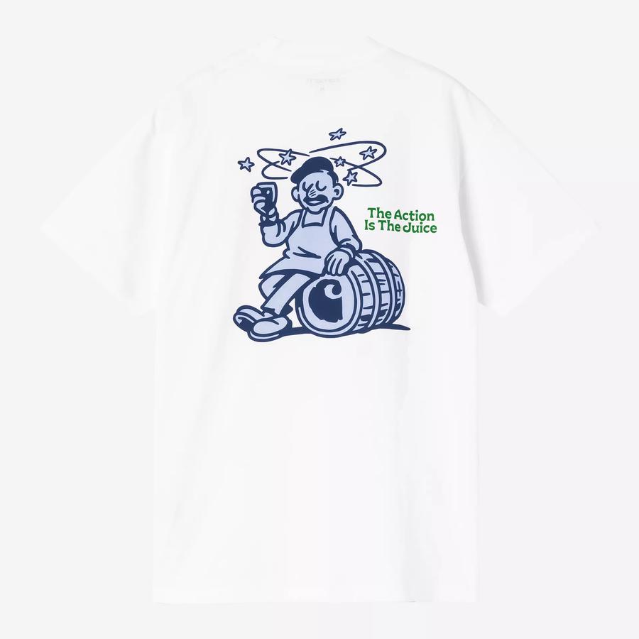 Carhartt WIP S/S Grape Picker T-Shirt - White