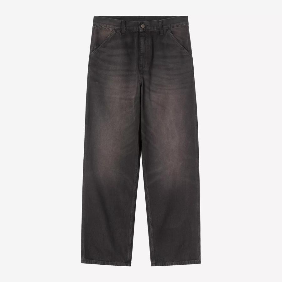 Carhartt WIP Simple Pant - Black / Tobacco (Used Wash)