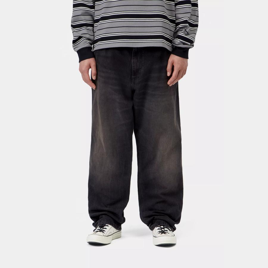 Carhartt WIP Simple Pant - Black / Tobacco (Used Wash)