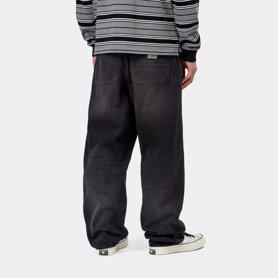 Carhartt WIP Simple Pant - Black / Tobacco (Used Wash)