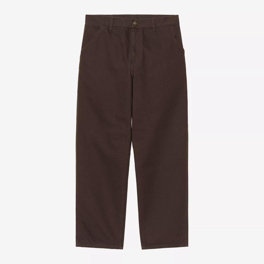 Carhartt WIP Single Knee Pant - Tobacco (Rinsed)