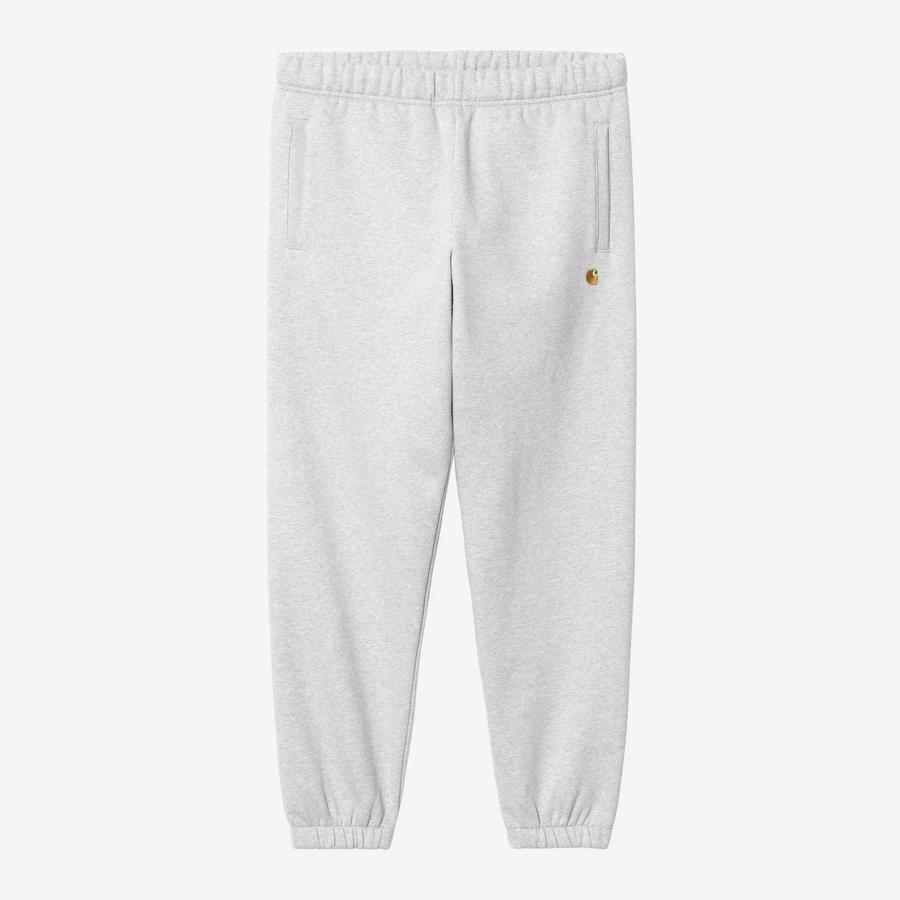 Carhartt WIP Chase Sweat Pant - Ash Heather / Gold