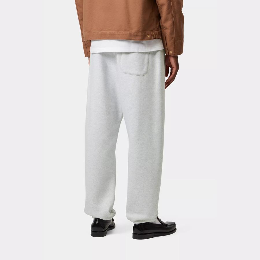 Carhartt WIP Chase Sweat Pant - Ash Heather / Gold