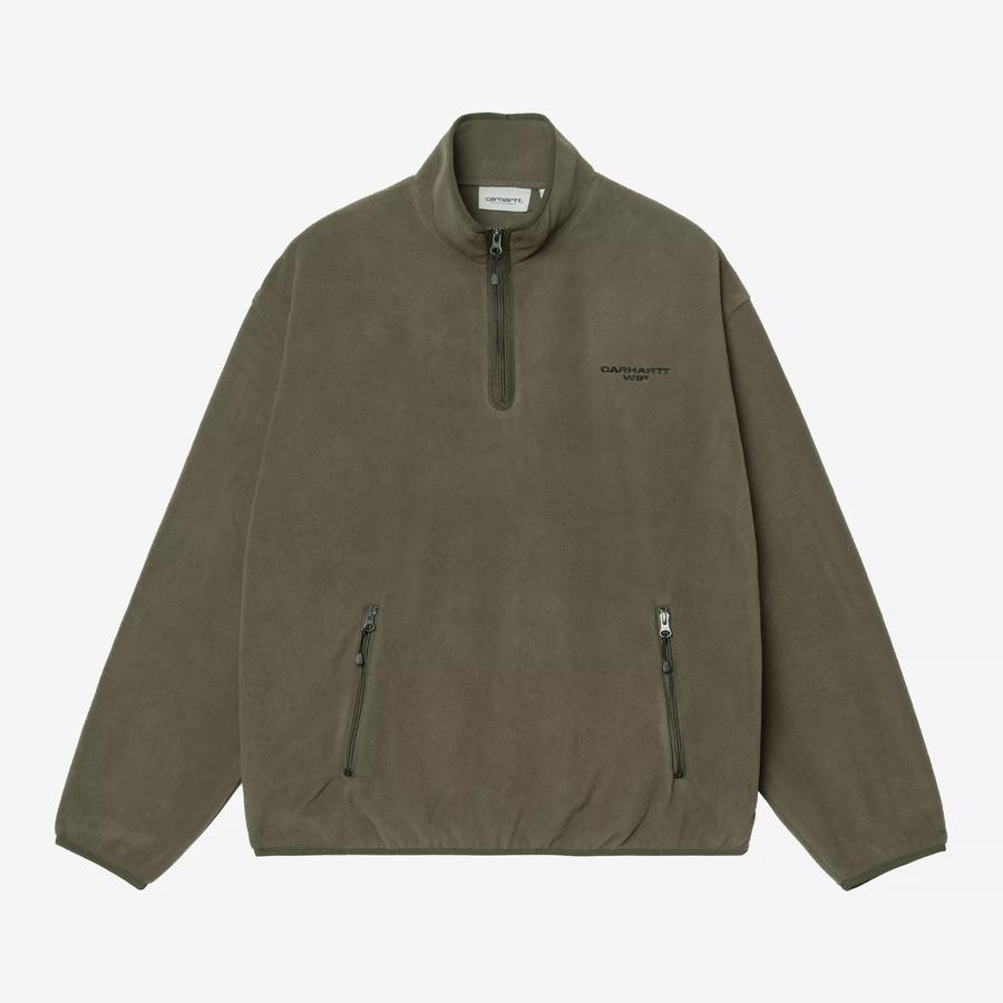 Carhartt WIP Edmore Half Zip Sweatshirt - Cypress ...