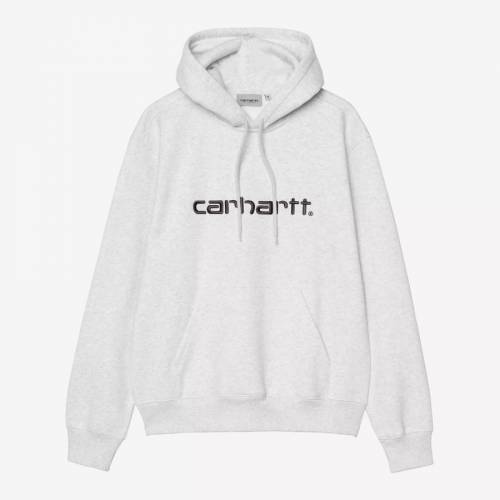 Carhartt WIP Hooded Carhartt Sweatshirt - Ash Heather / Graphite