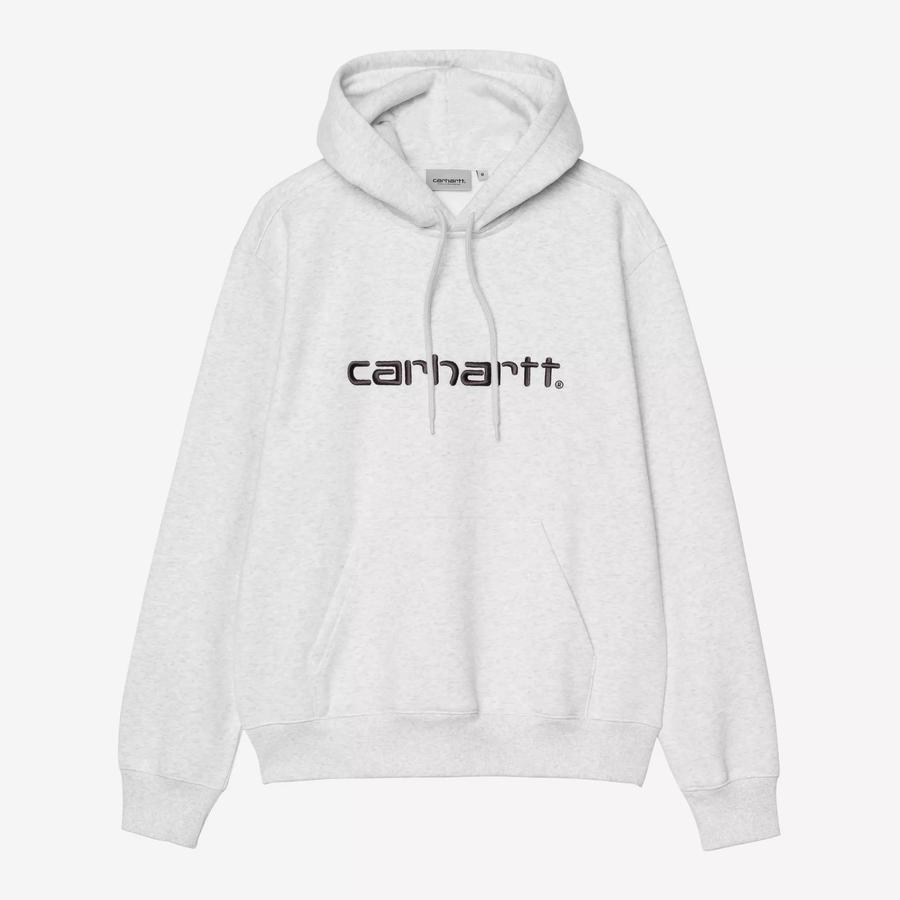 Carhartt WIP Hooded Carhartt Sweatshirt - Ash Heat...