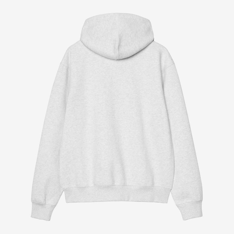 Carhartt WIP Hooded Carhartt Sweatshirt - Ash Heather / Graphite