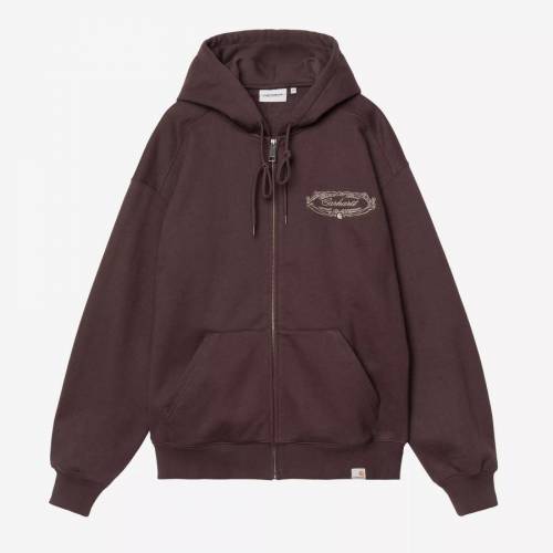 Carhartt WIP Hooded Chez WIP Jacket - Palisander / Grey