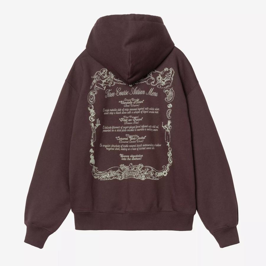 Carhartt WIP Hooded Chez WIP Jacket - Palisander / Grey