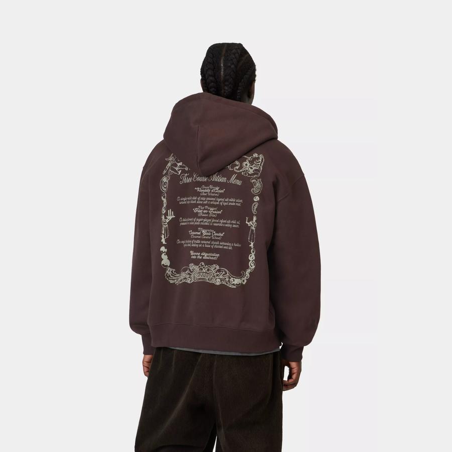 Carhartt WIP Hooded Chez WIP Jacket - Palisander / Grey
