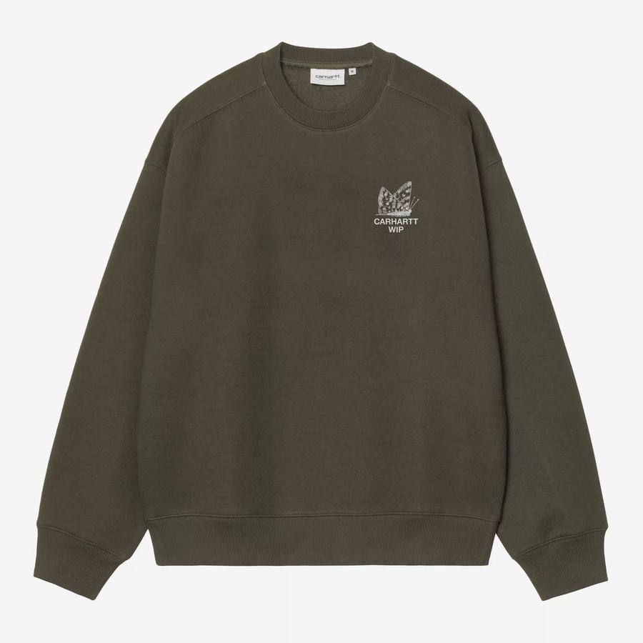 Carhartt WIP Hourglass Sweatshirt - Cypress (Stone Washed)