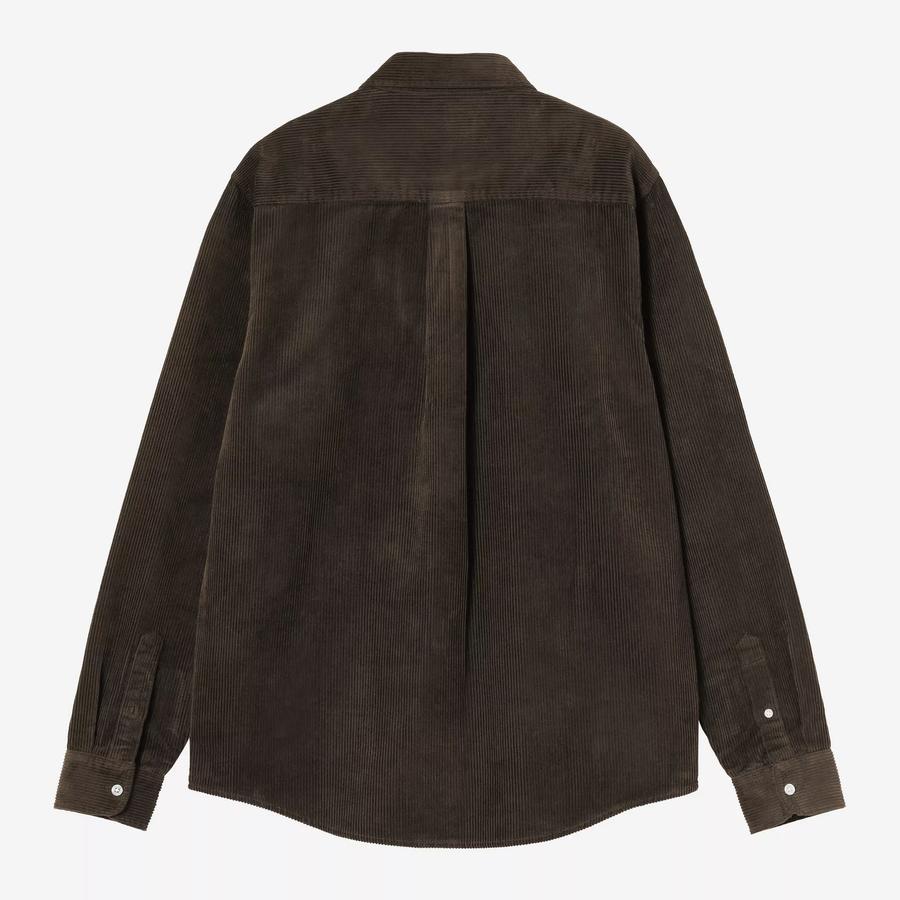 Carhartt WIP L/S Madison Cord Shirt - Tobacco