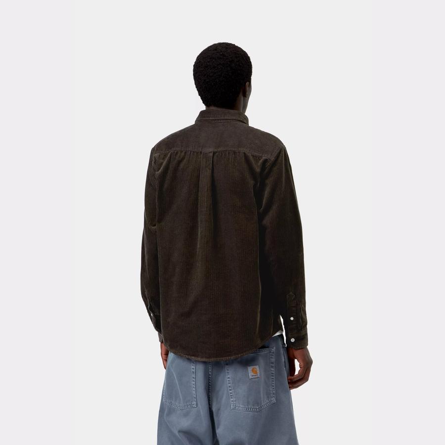 Carhartt WIP L/S Madison Cord Shirt - Tobacco