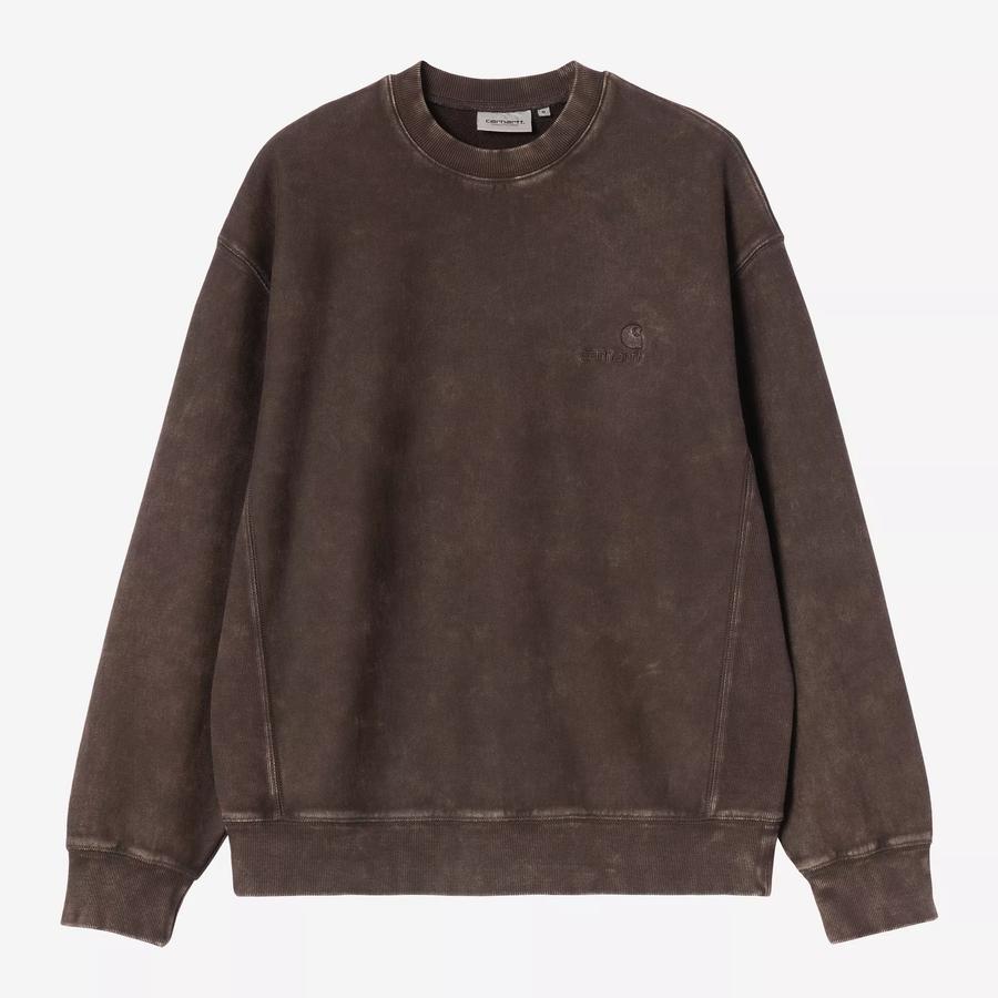 Carhartt WIP Lambert Sweatshirt - Tobacco (Moon Wa...