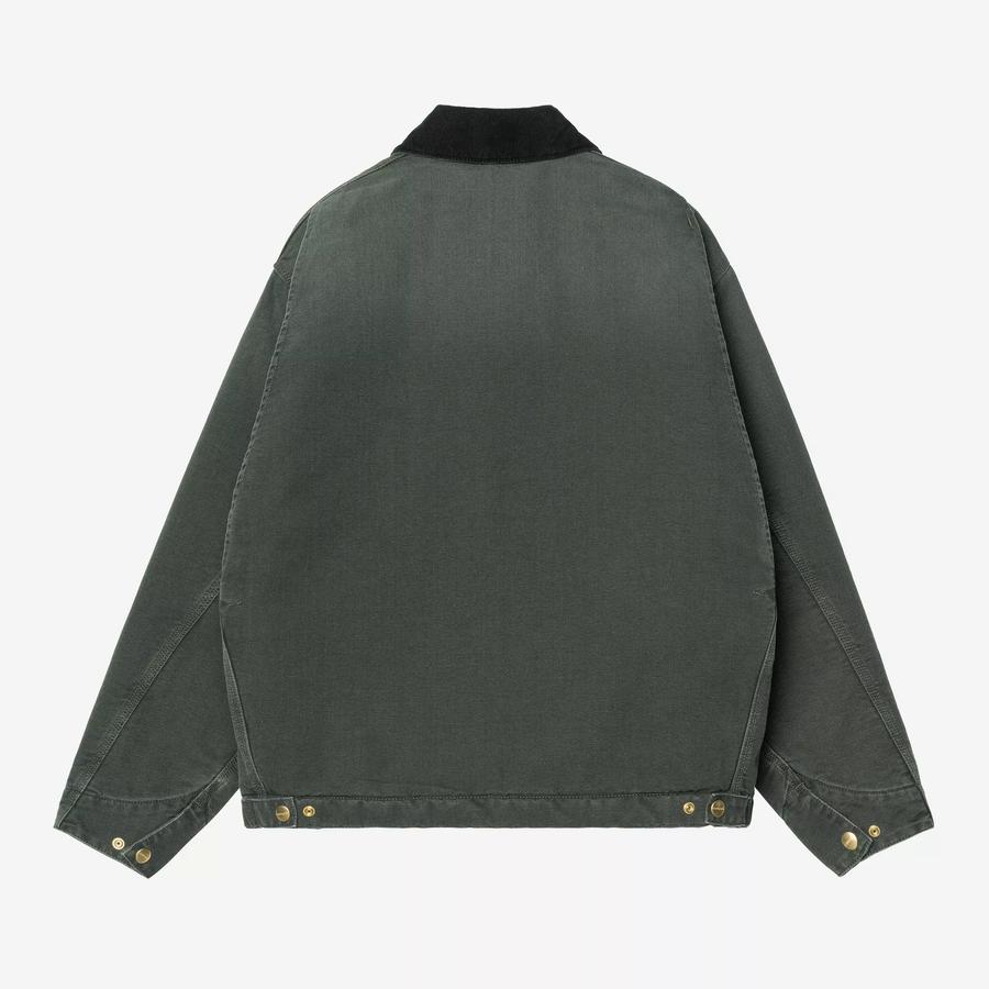 Carhartt WIP OG Detroit Jacket - Raven / Black (Stone Canvas)