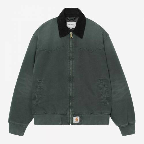 Carhartt WIP OG Santa Fe Jacket - Raven / Black (Stone Canvas)