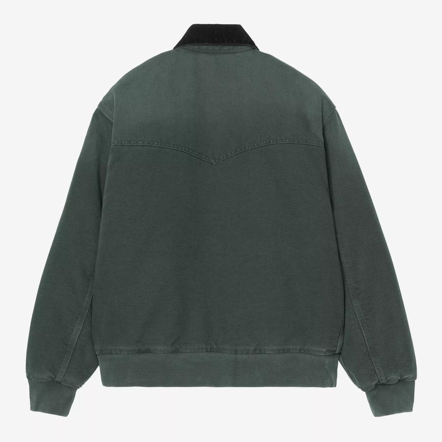 Carhartt WIP OG Santa Fe Jacket - Raven / Black (Stone Canvas)