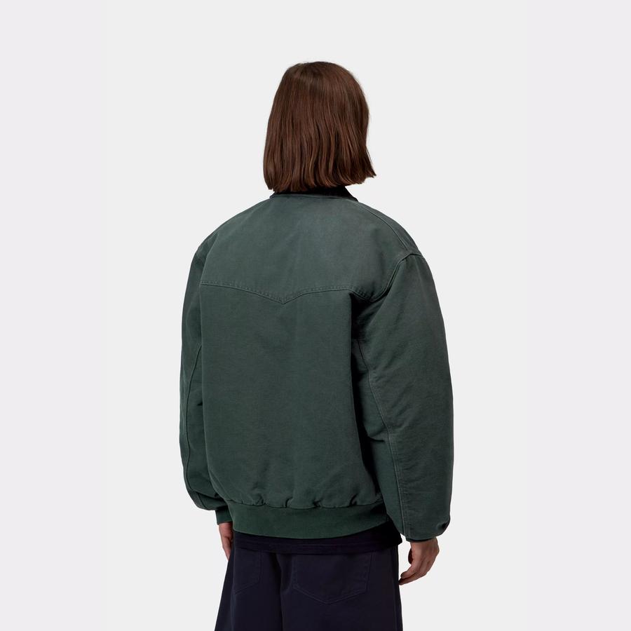 Carhartt WIP OG Santa Fe Jacket - Raven / Black (Stone Canvas)