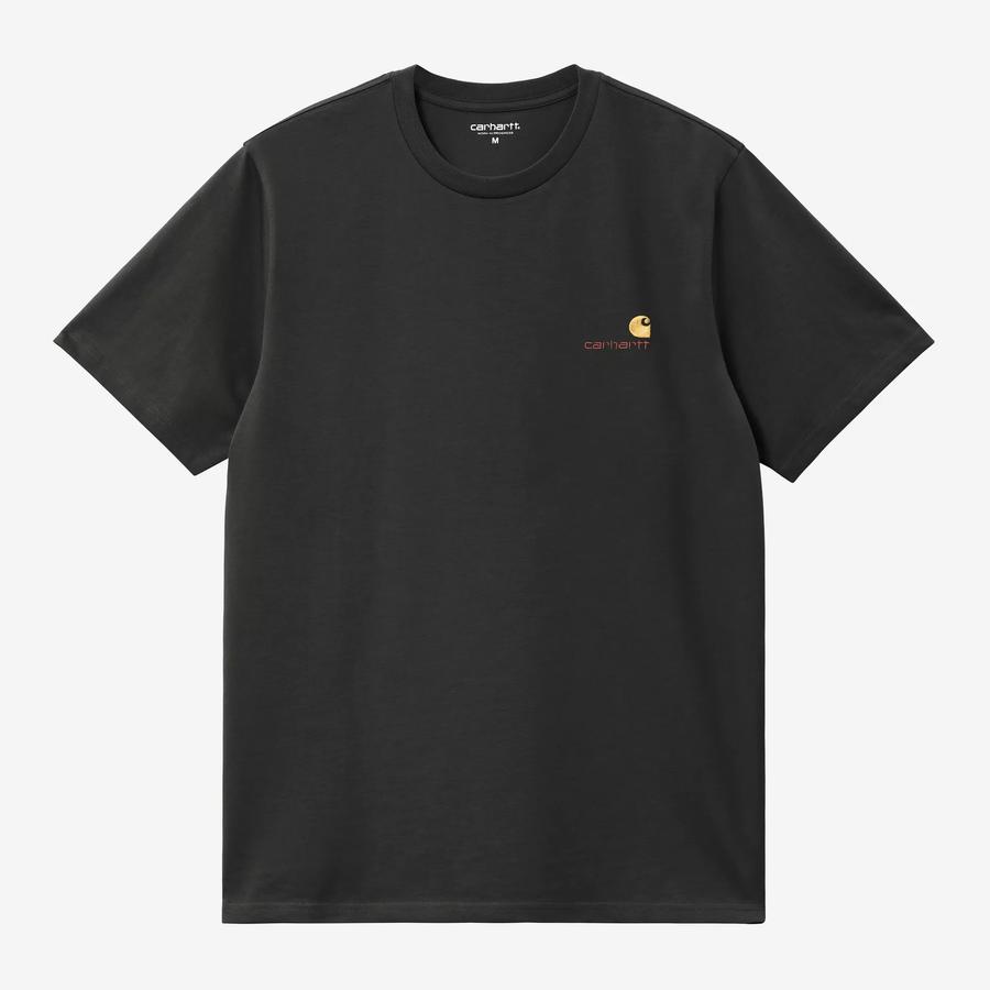 Carhartt WIP S/S American Script T-Shirt - Raven