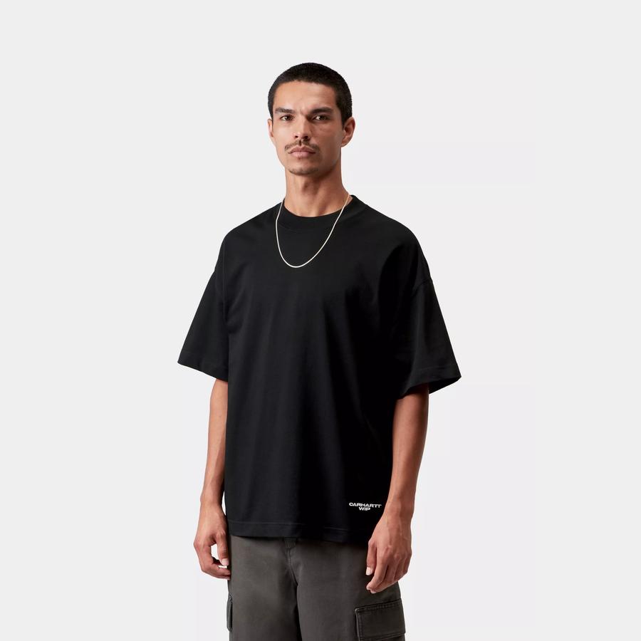 Carhartt WIP S/S Chapter Script T-Shirt - Black / White