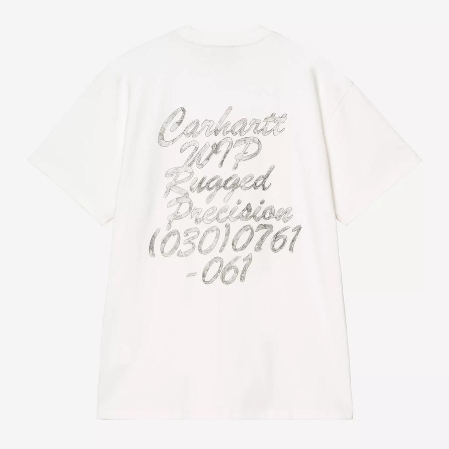 Carhartt WIP S/S Hatching Script T-Shirt - Wax (Ga...
