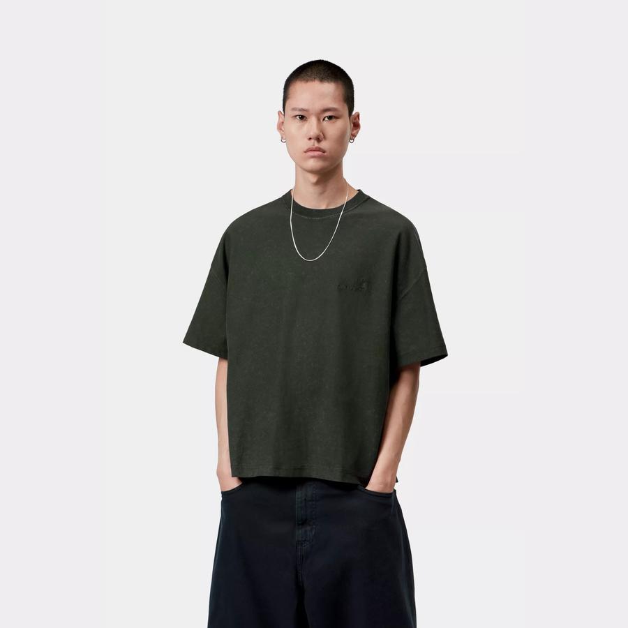 Carhartt WIP S/S Lambert T-Shirt - Raven (Moon Wash)