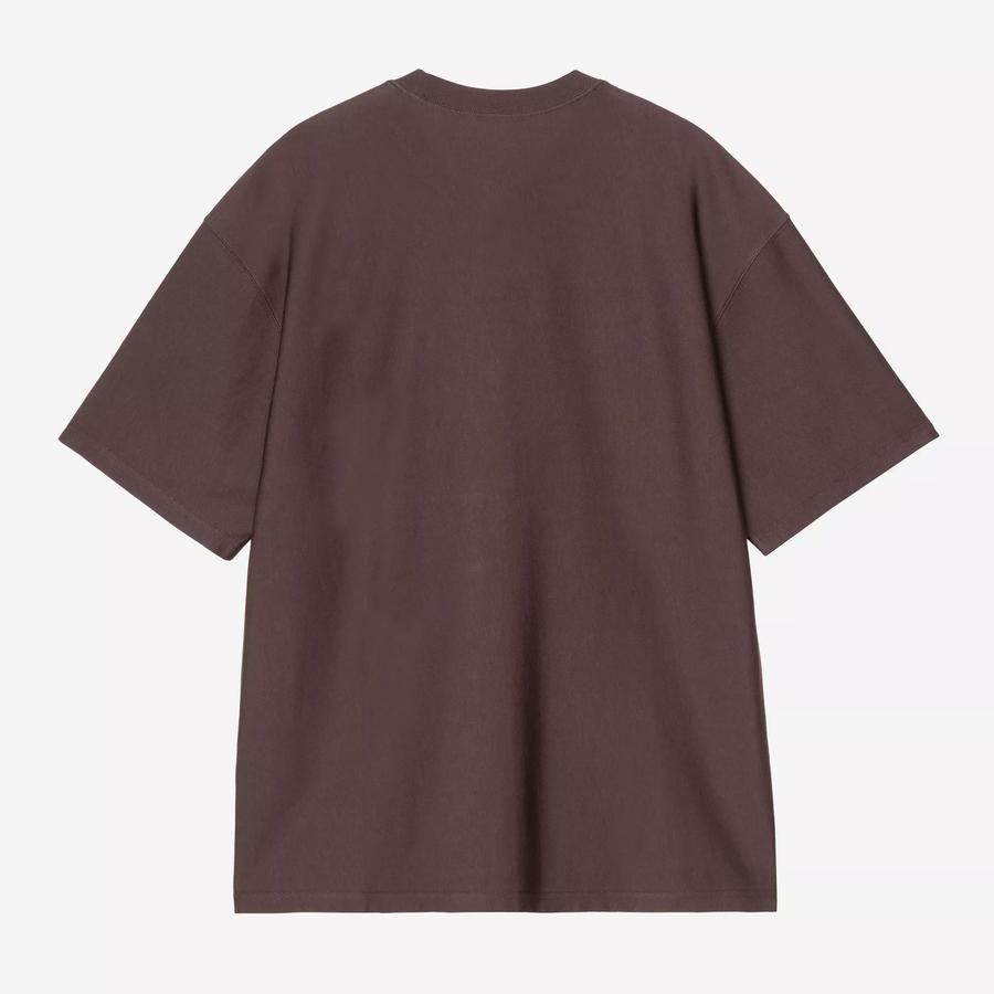 Carhartt WIP S/S Signature Script T-Shirt - Tobacco / Natural