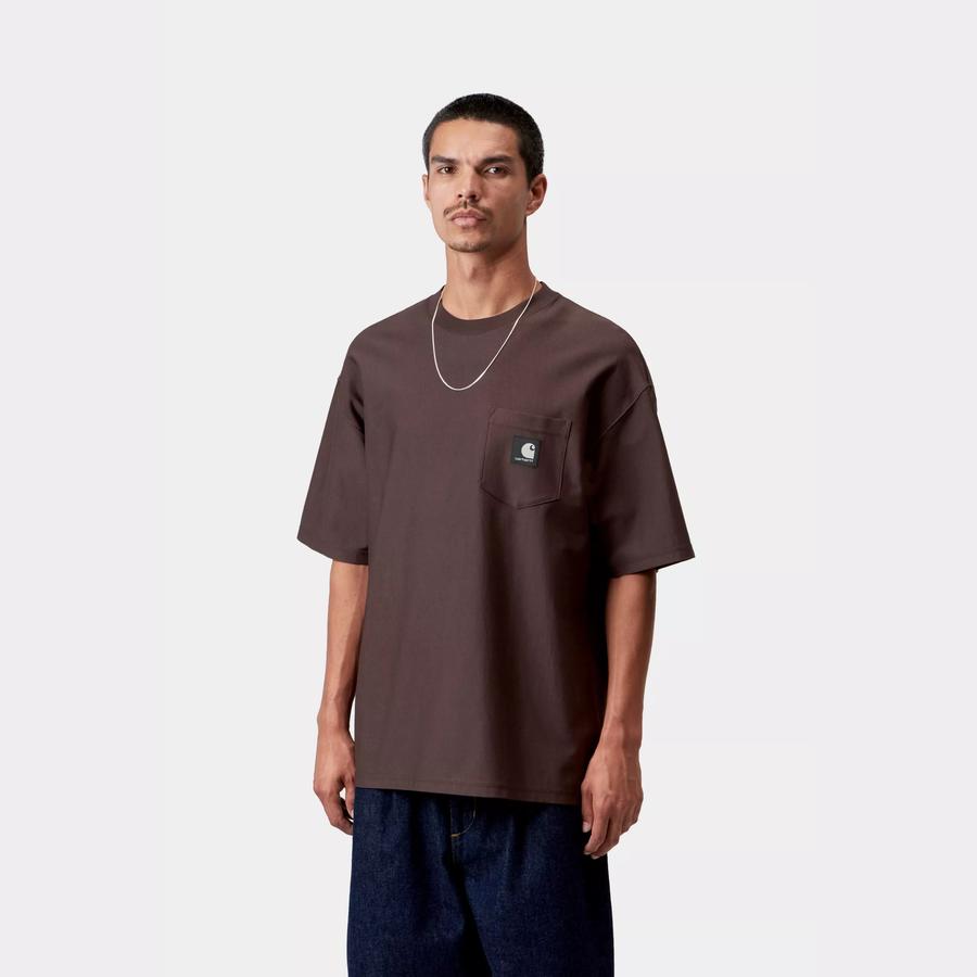 Carhartt WIP S/S Signature Script T-Shirt - Tobacco / Natural