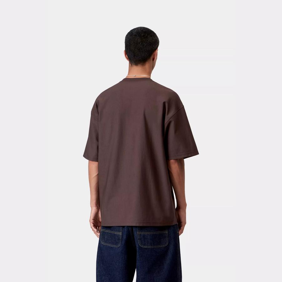 Carhartt WIP S/S Signature Script T-Shirt - Tobacco / Natural
