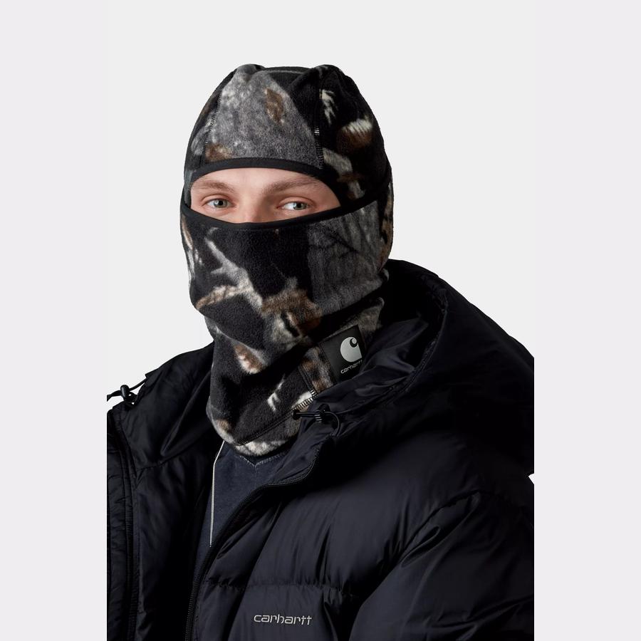 Carhartt WIP Blevin Mask - Camo Feather Tree / Black