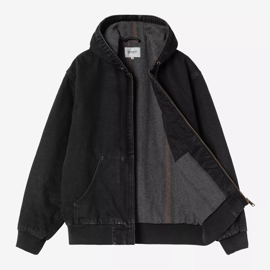 Carhartt WIP OG Active Jacket - Black (Stone Washed)