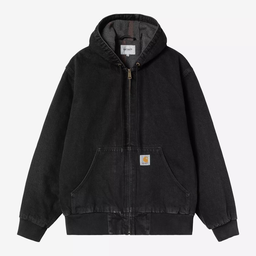 Carhartt WIP OG Active Jacket - Black (Stone Washed)