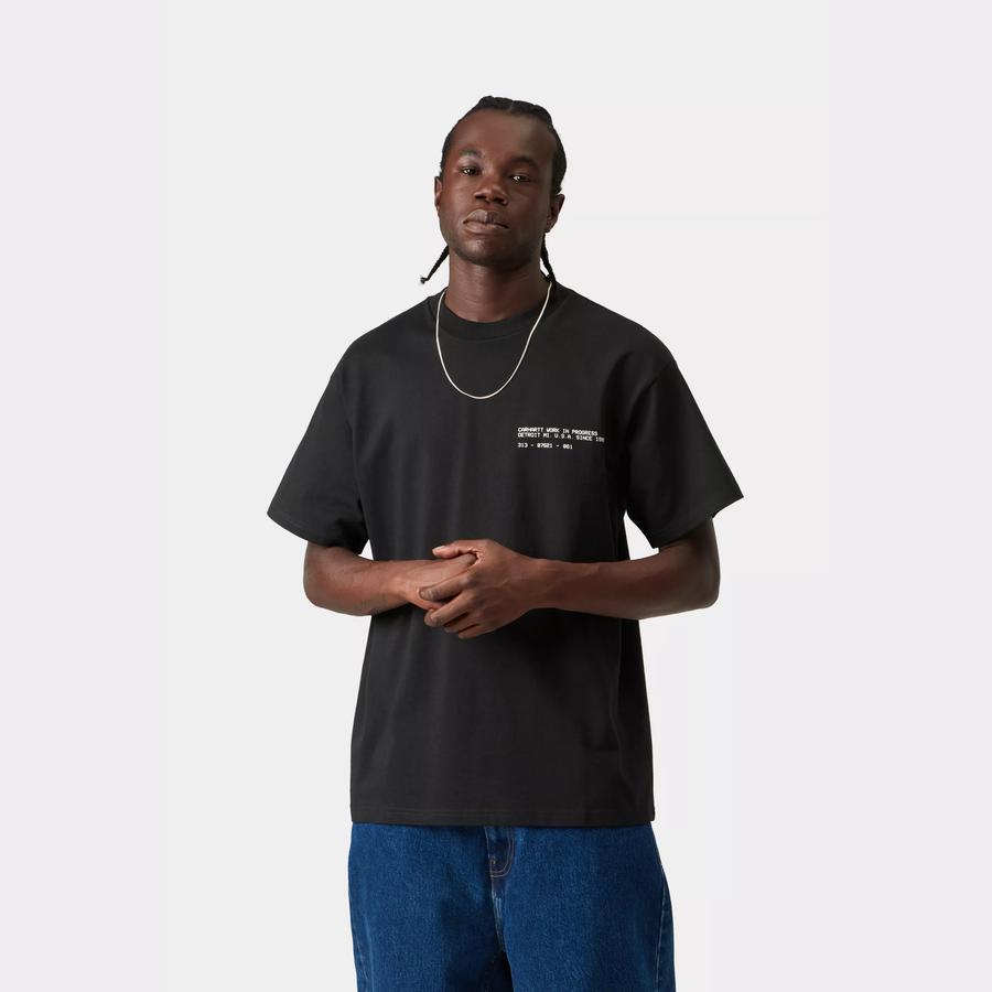 Carhartt WIP S/S Feather Progress T-Shirt - Black