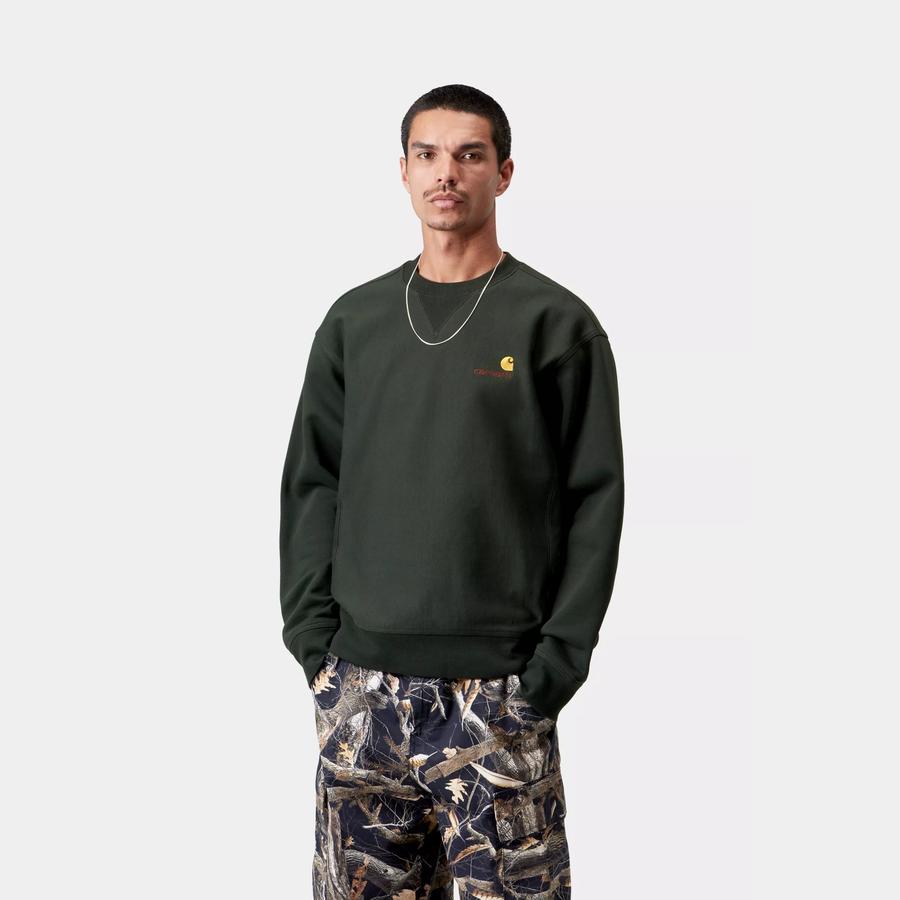 Carhartt WIP American Script Sweatshirt - Raven