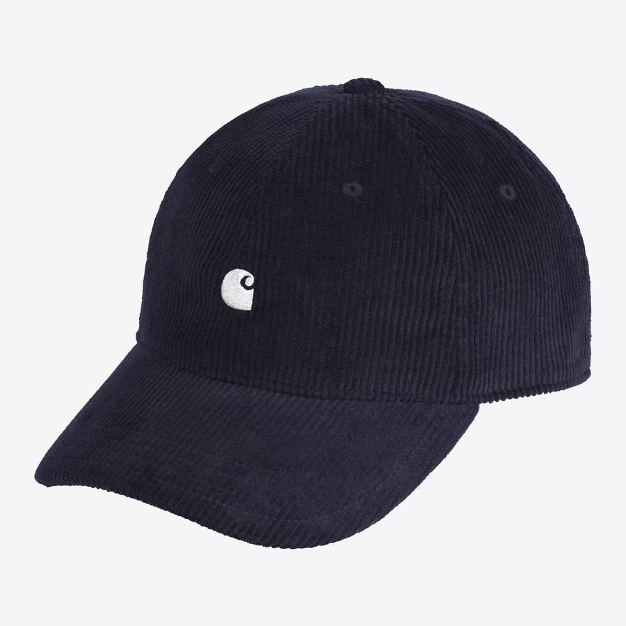 Carhartt WIP Harlem Cap - Dark Navy / White