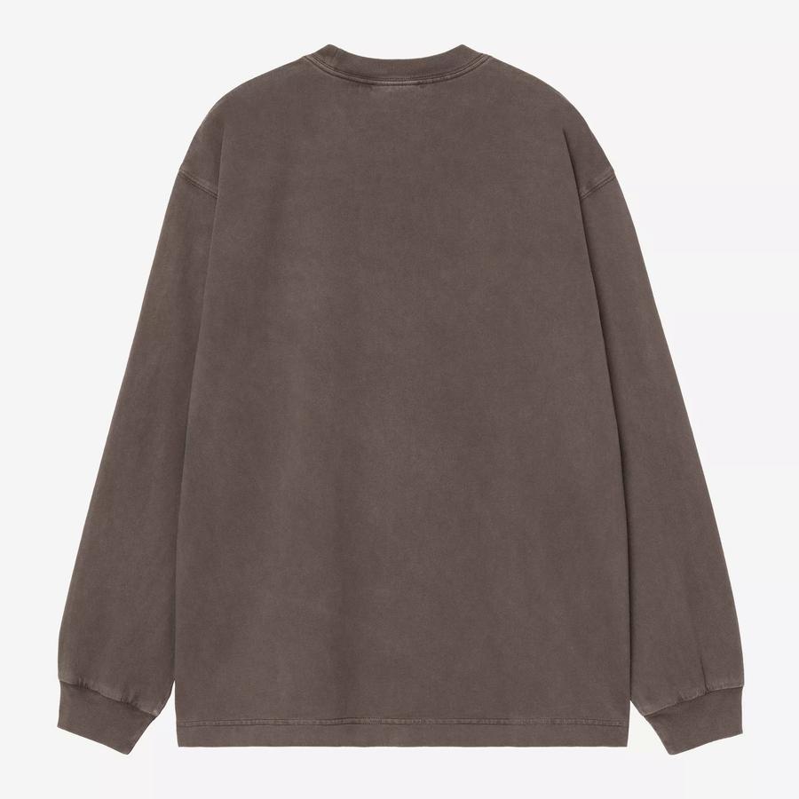 Carhartt WIP L/S Vista T-Shirt - Tobacco (Garment Dyed)