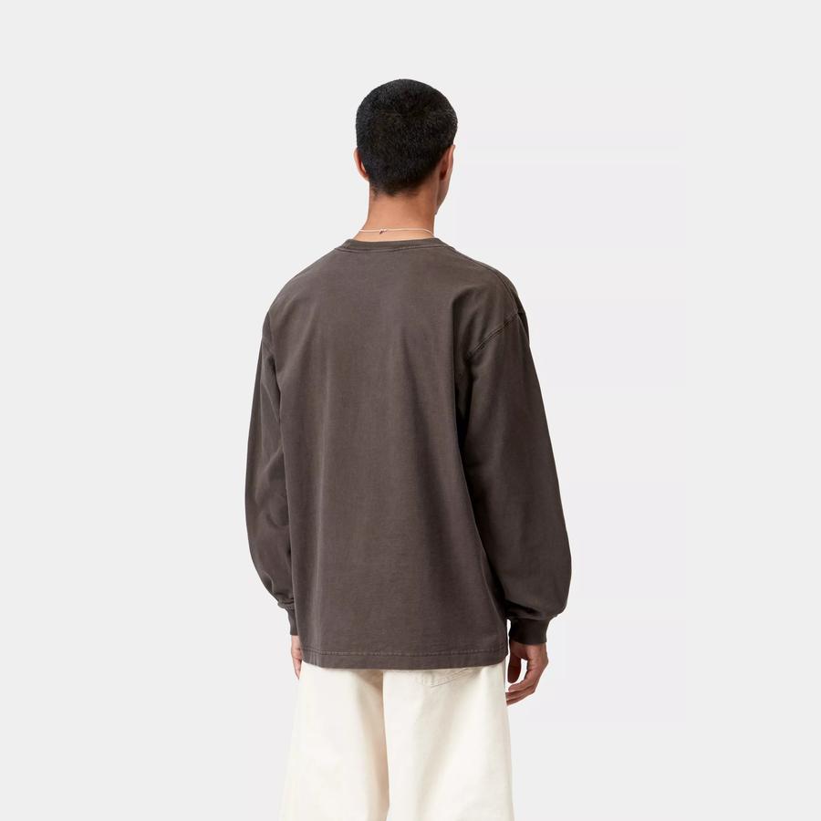 Carhartt WIP L/S Vista T-Shirt - Tobacco (Garment Dyed)