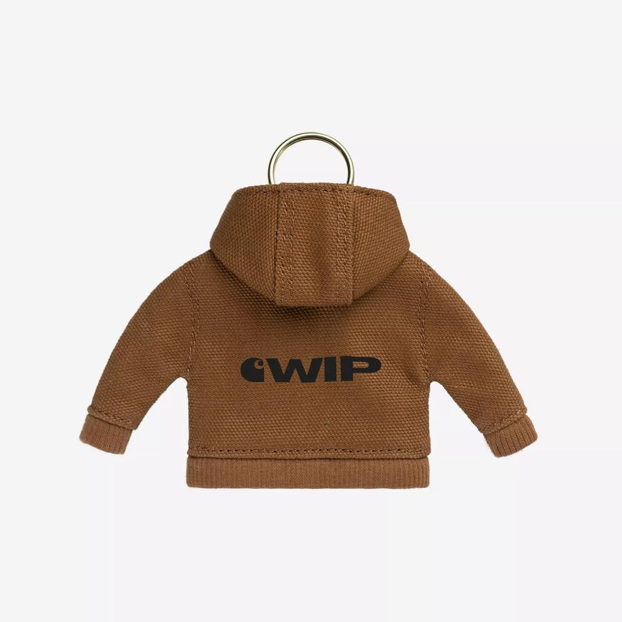 Carhartt WIP Mini Active Jacket Keychain - Hamilton Brown