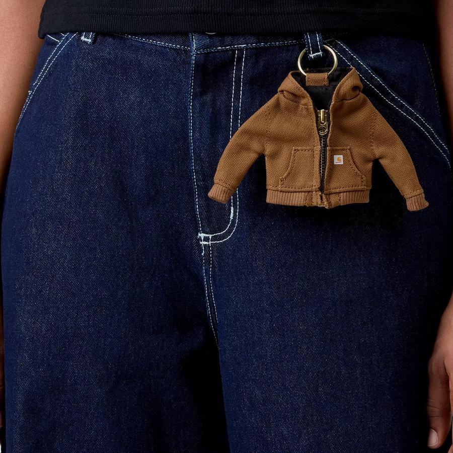Carhartt WIP Mini Active Jacket Keychain - Hamilton Brown