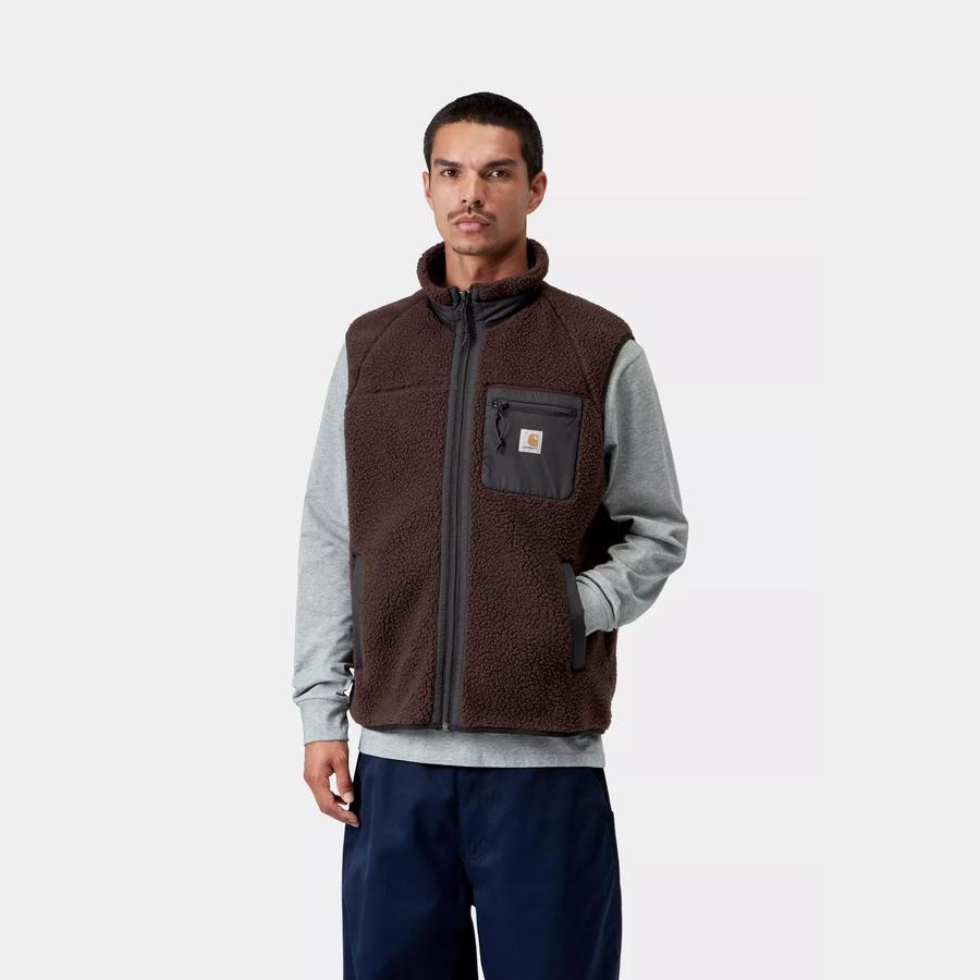 Carhartt WIP Prentis Vest Liner - Palisander / Black