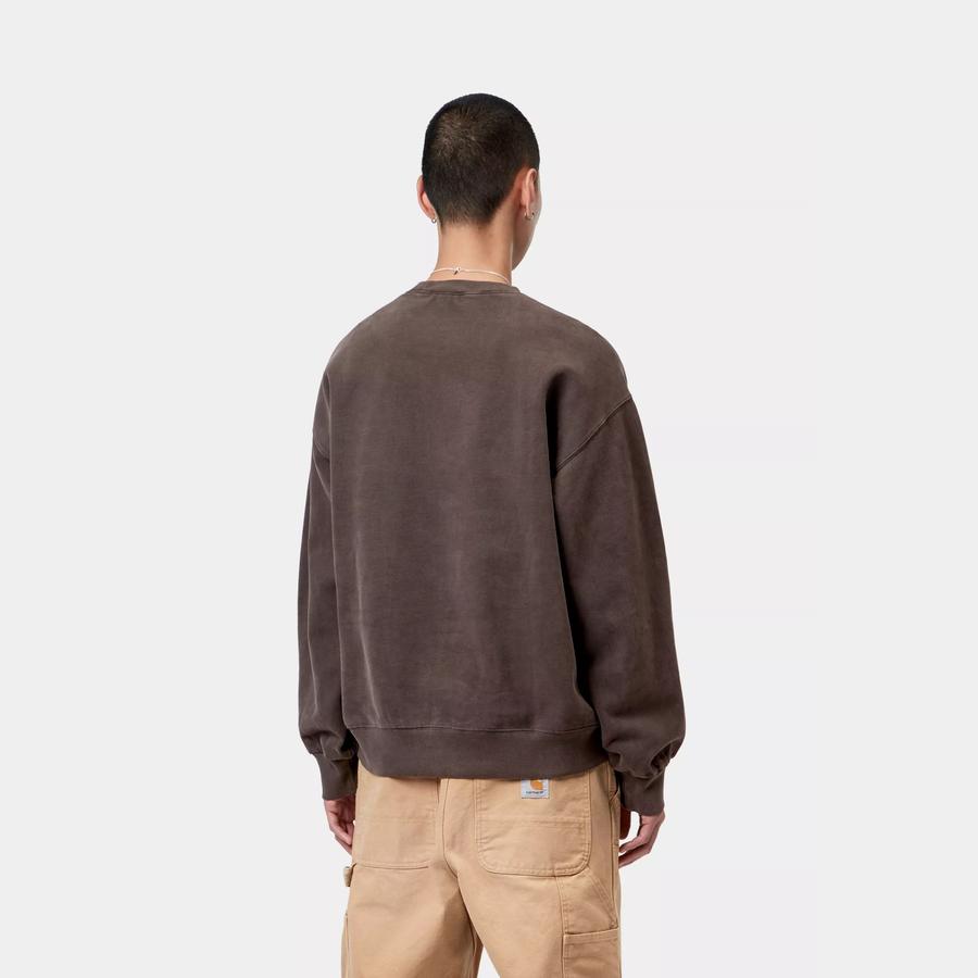 Carhartt WIP Vista Sweatshirt - Tobacco (Garment Dyed)