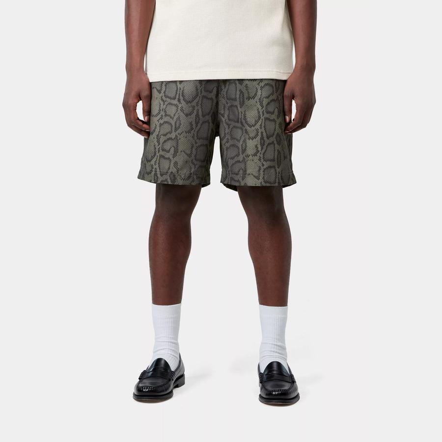 Carhartt WIP Slater Swim Trunks - Snake Camo Leaf
