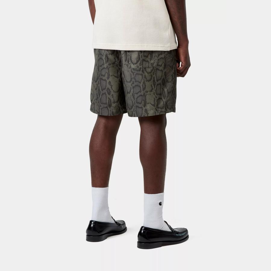 Carhartt WIP Slater Swim Trunks - Snake Camo Leaf