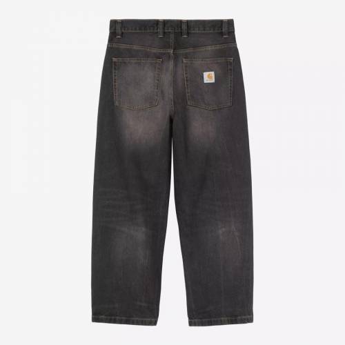 Carhartt WIP Brandon Pant - Black / Tobacco (Used Wash)