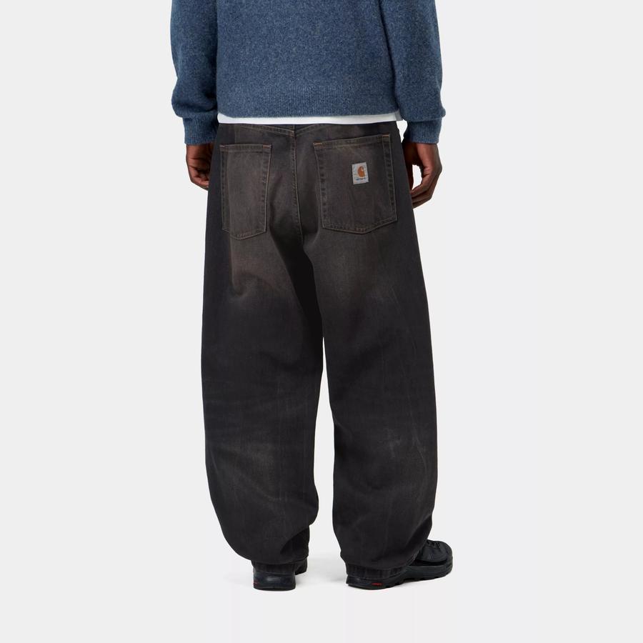 Carhartt WIP Brandon Pant - Black / Tobacco (Used Wash)