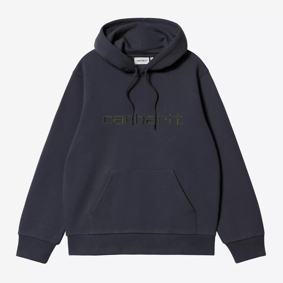 Carhartt WIP Hooded Carhartt Sweatshirt - Dark Nav...