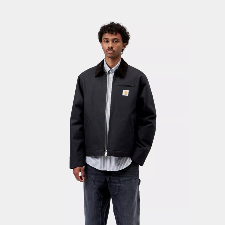 Carhartt WIP Detroit Jacket (Winter) - Dark Navy / Black (Rigid)