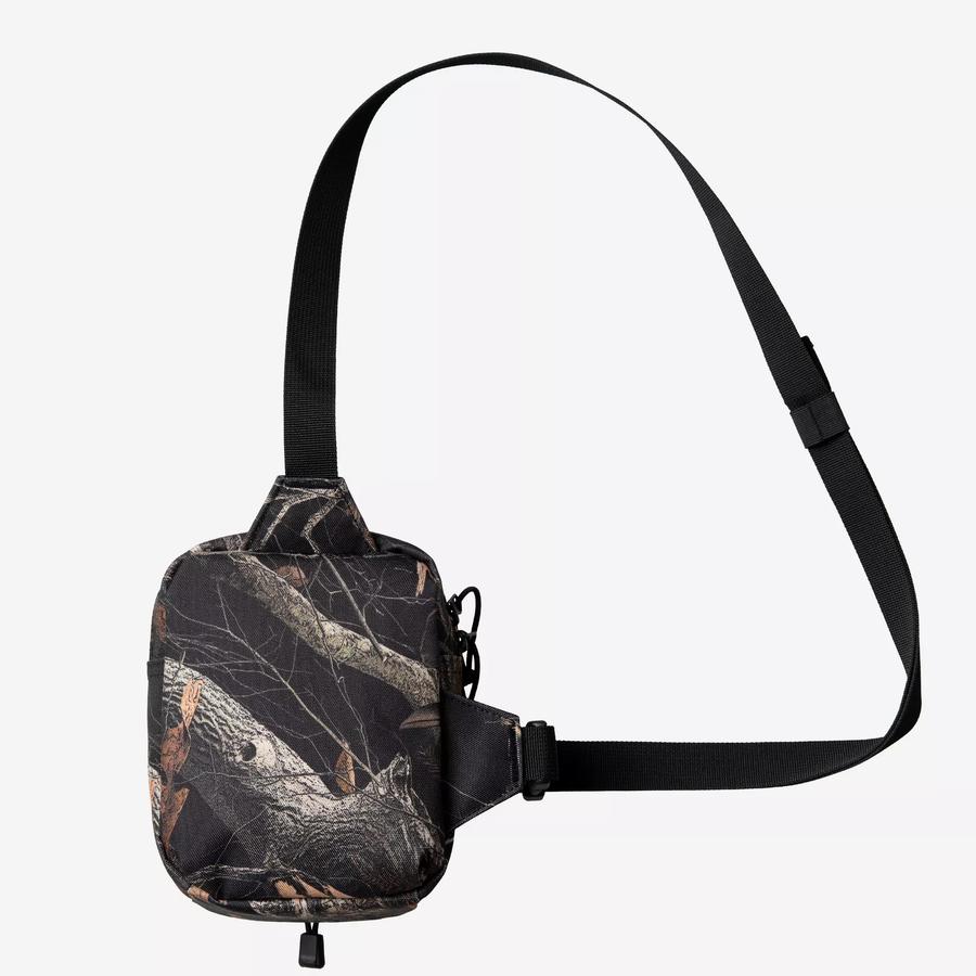 Carhartt WIP Kickflip Shoulder Bag - Camo Feather Tree / Black